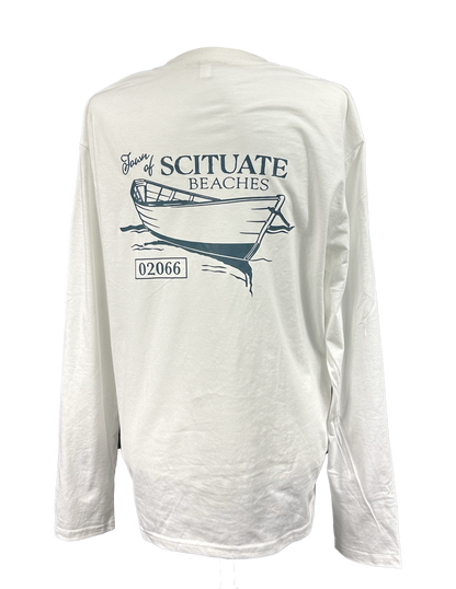 Scituate Beach Sticker Unisex Long Sleeve Tee Shirt